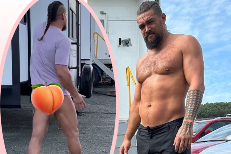 Jason Momoa Bares His Booty While Promoting Clothing Line And Fans