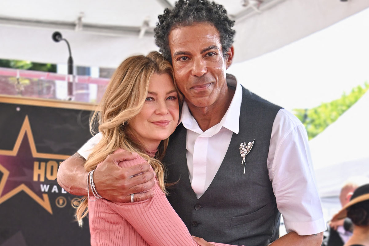 Ellen Pompeo & family at Hollywood Walk of Fame ceremony