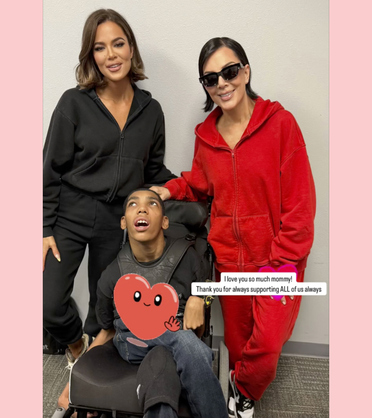 Khloe kardashian Tristan Thompson brother Amari and Kris Jenner