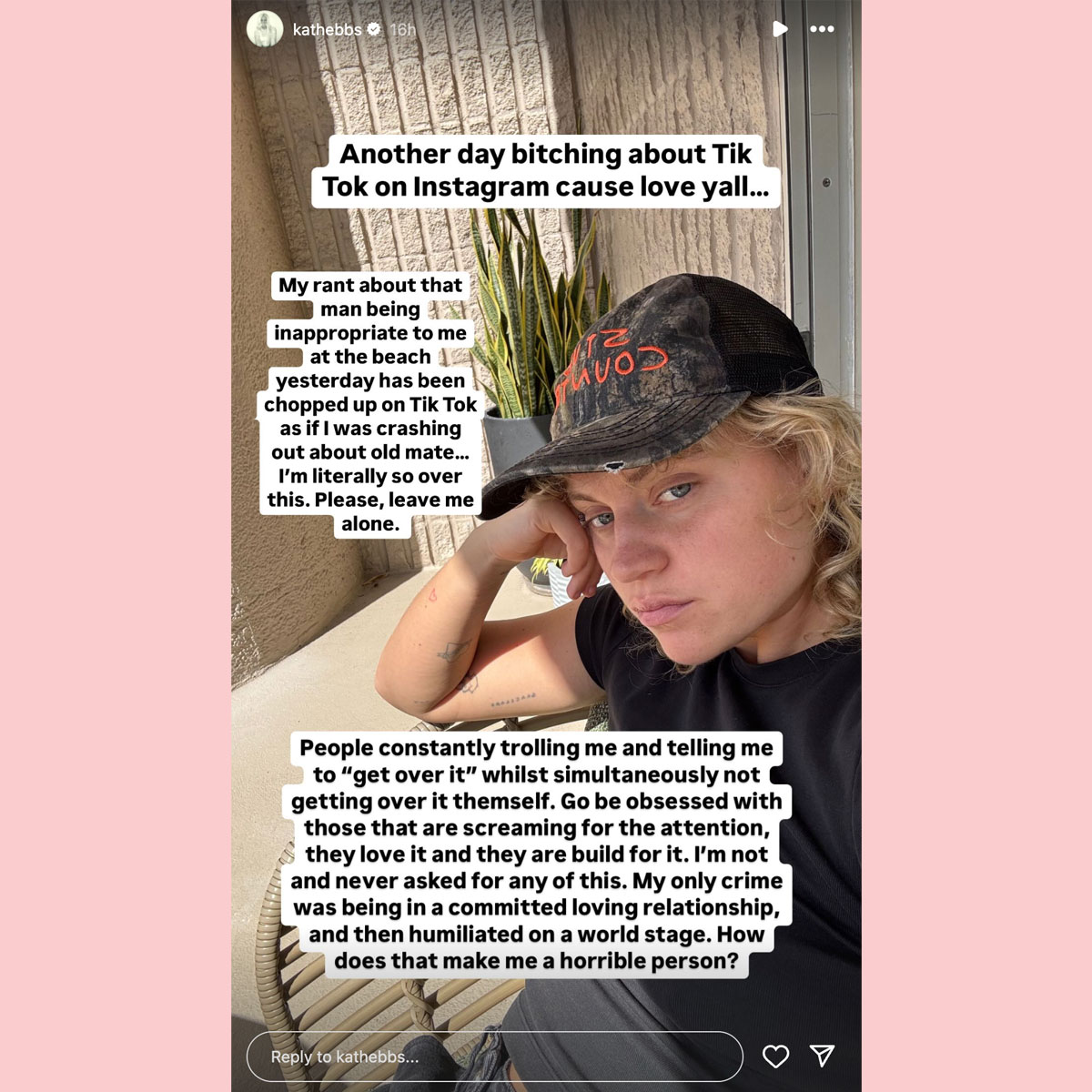 Kath Ebbs reacts to JoJo Siwa and Chris Hughes bedroom pic