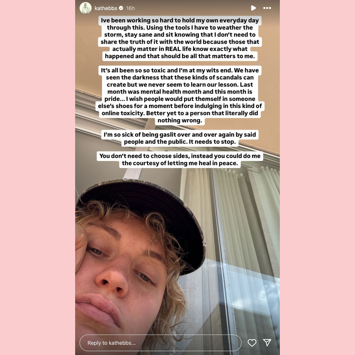 Kath Ebbs reacts to JoJo Siwa and Chris Hughes bedroom pic