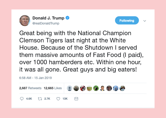 Trump Hamberders Tweet