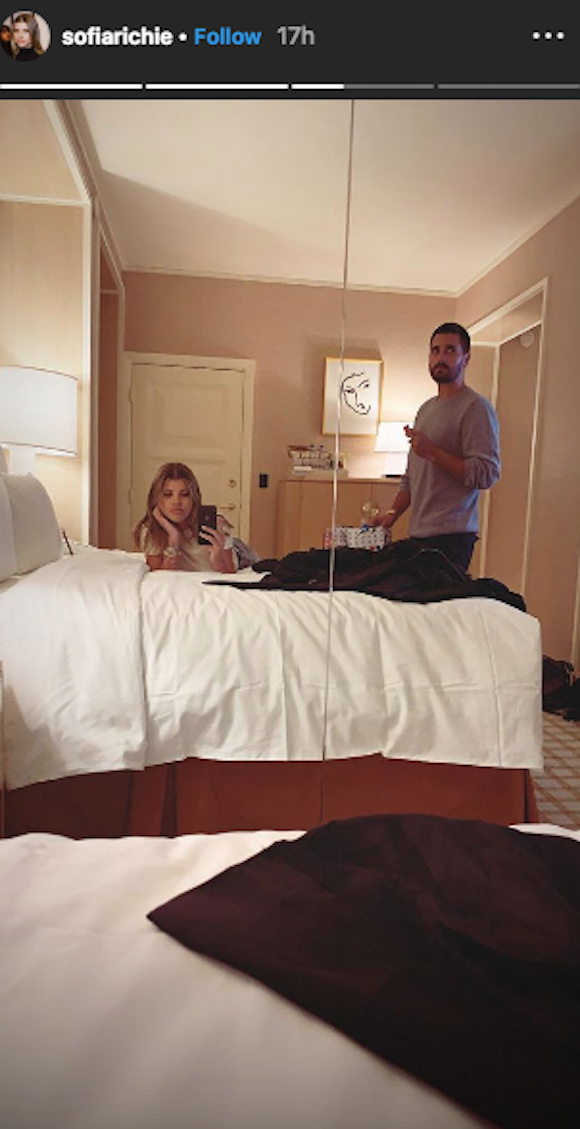 Scott disick Sofia Richie Vegas hotel room
