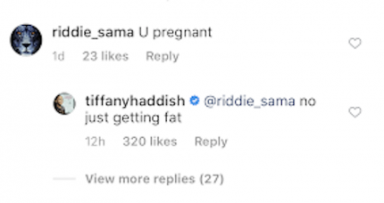 tiffany haddish pregnancy clap back
