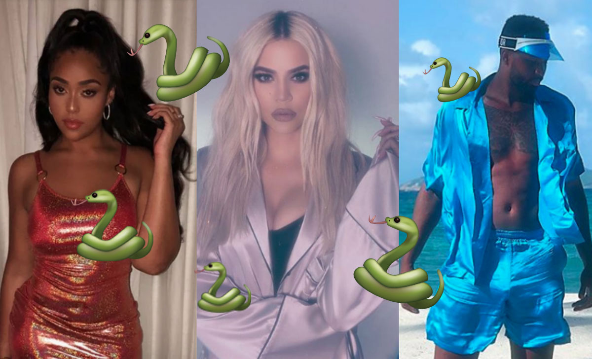 Khloe Kardashian seemingly calls Jordyn Woods and Tristan Thompson snakes