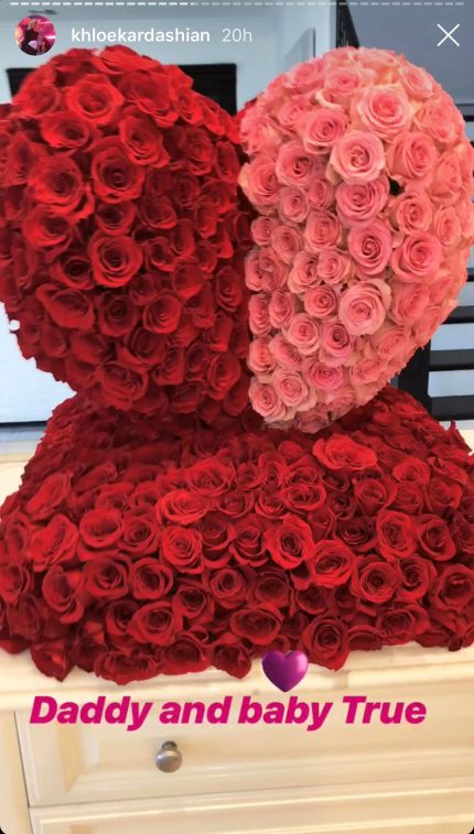 khloe kardashian message valentines day