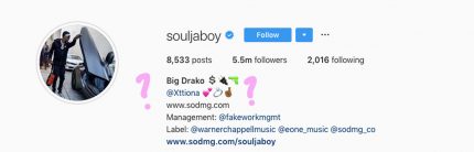 Soulja Boy Instagram Profile