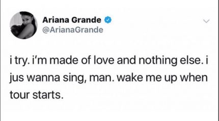 Ariana grande best sale tapestry tweet