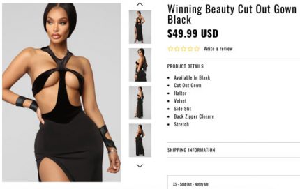 Fashion nova kim outlet k black dress