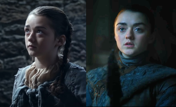 Arya Then And Now