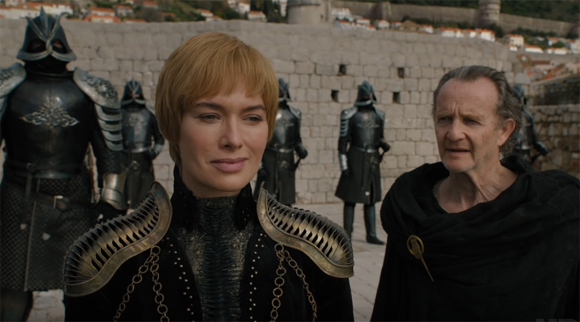 Cersei greets the golden company