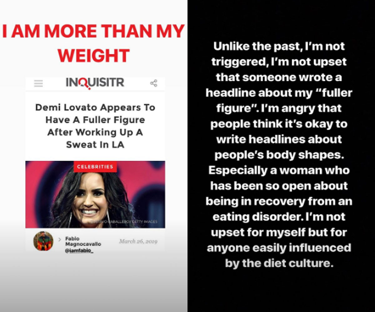 Demi Lovato Full Figure Story 1