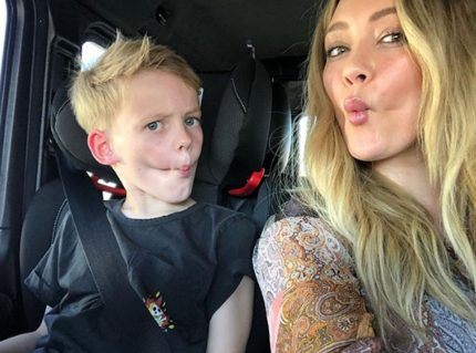 Hilary Duff and son Luca pose for a selfie on Instagram