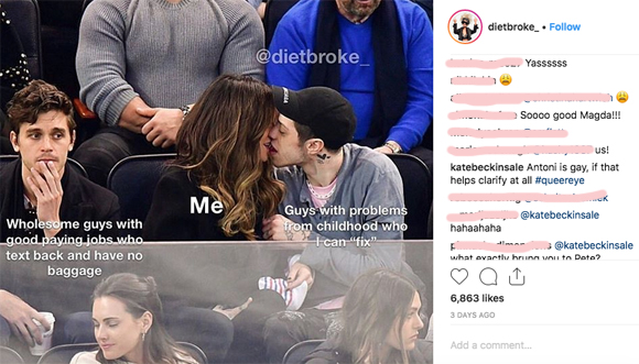 Kate Beckinsale Is Apparently Not Amused By Pete Davidson Makeout Meme