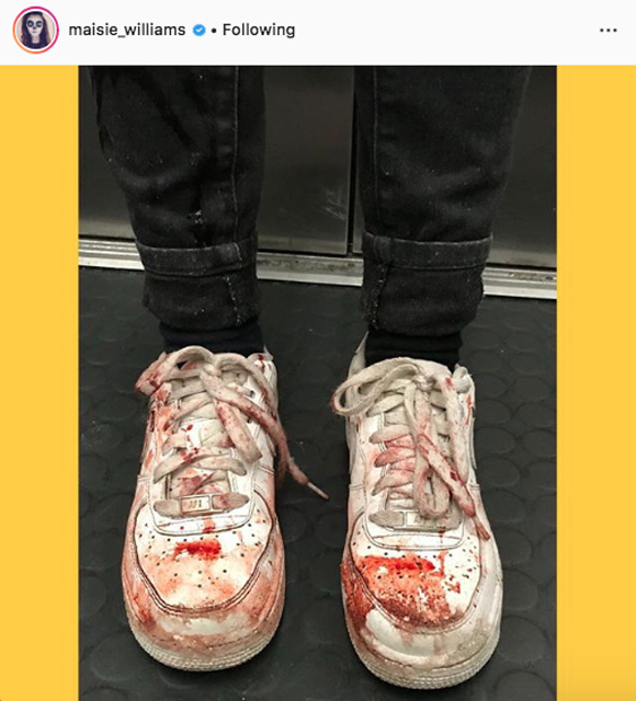 Maisie Williams Instagram Photo Of Final Day On Game Of Thrones