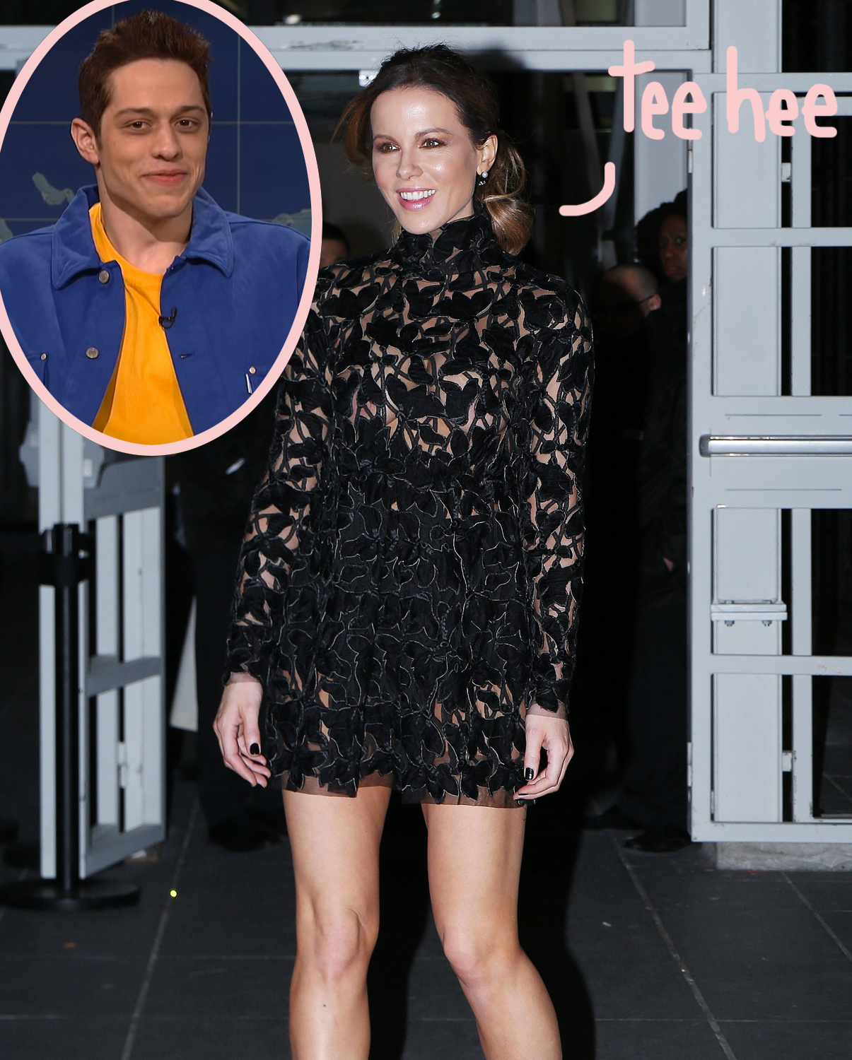 Pete Davidson makes Kate Beckinsale laugh