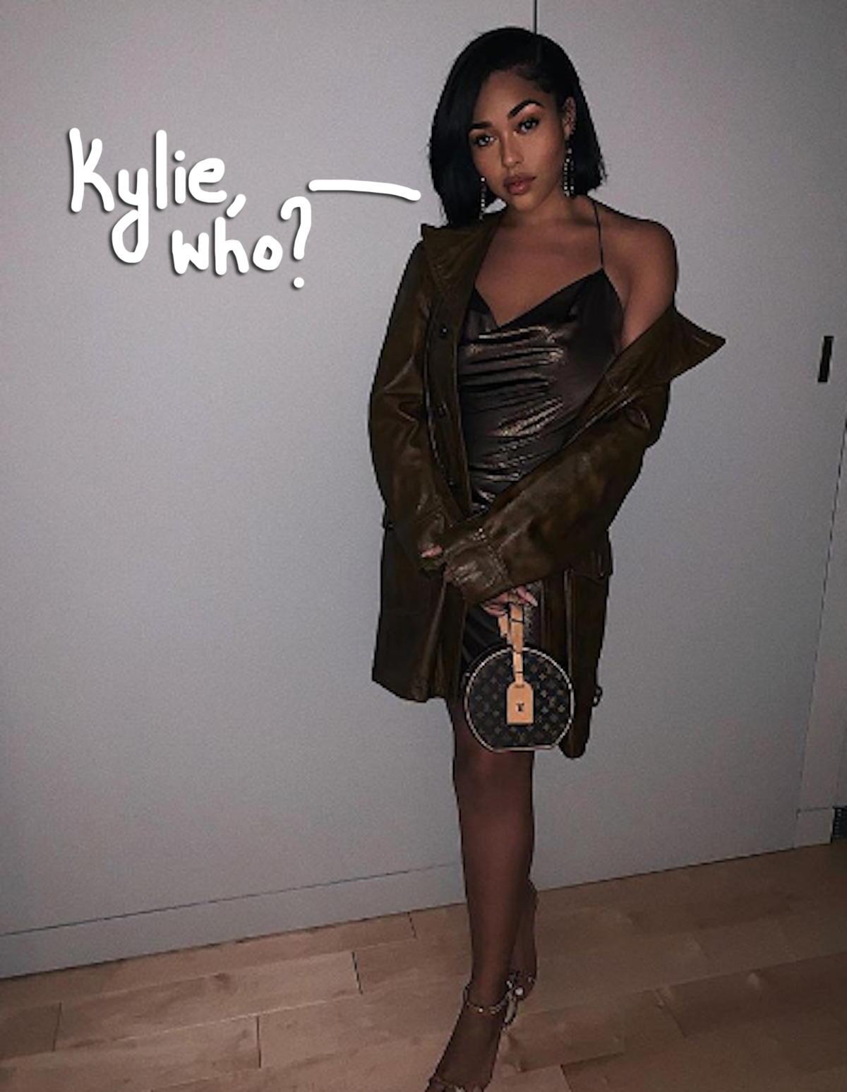 Jordyn Woods Is 'All In' While Rocking A Slinky Gold Dress Around London  Following Tristan Thompson Scandal - Perez Hilton