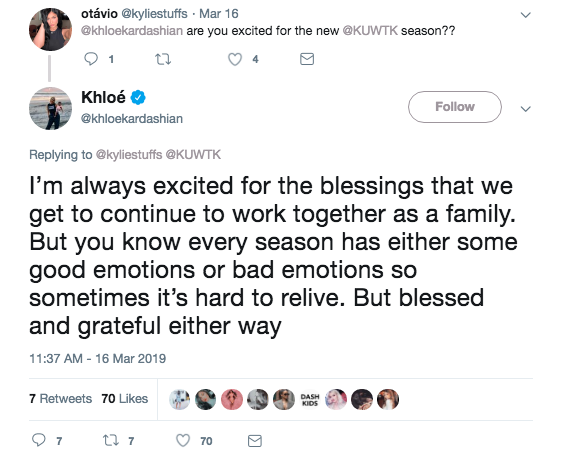 khloe kardashian shares about new season of kuwtk