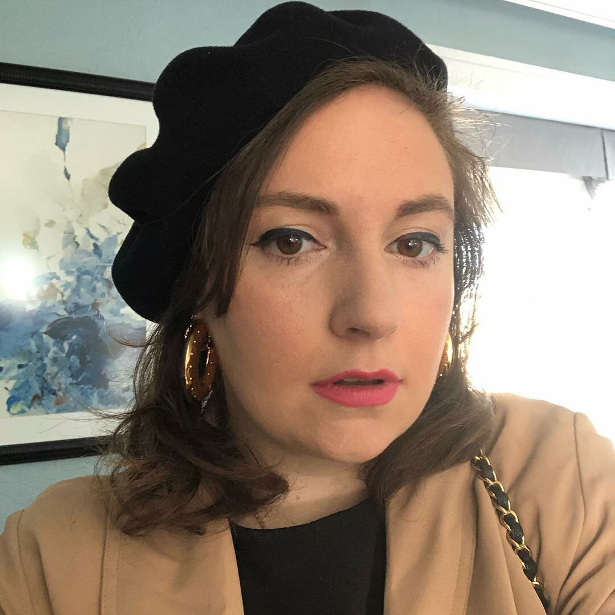 Lena Dunham's Beret & More In This Week’s Celebrity Twitpics ...