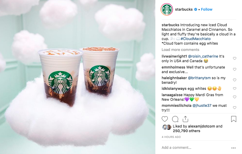 ariana cloud macchiato