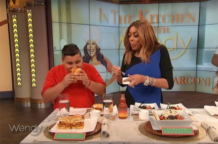 Wendy Williams eats after being transported to the hospital.