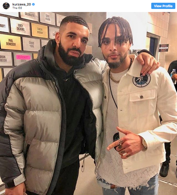 Drake Layvin Kurzawa soccer curse photo