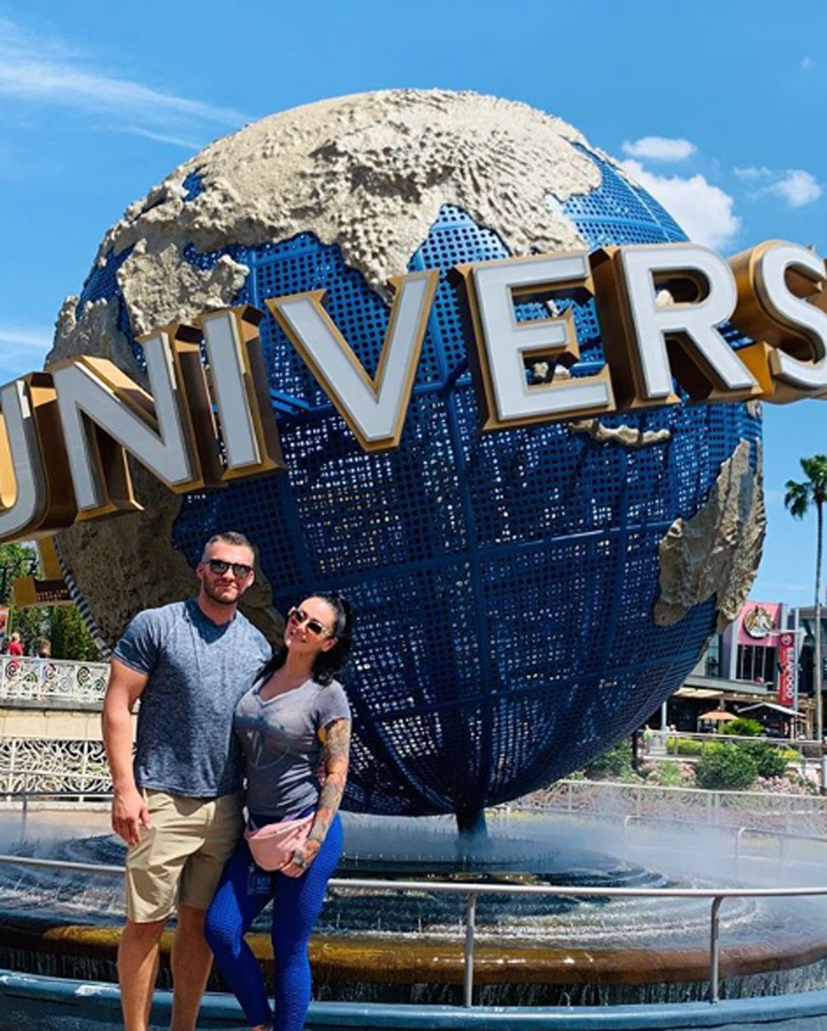 JWoww poses with new boyfriend Zack at Universal