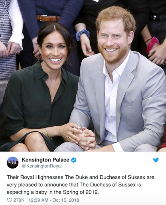 Meghan Markle pregnancy announcement