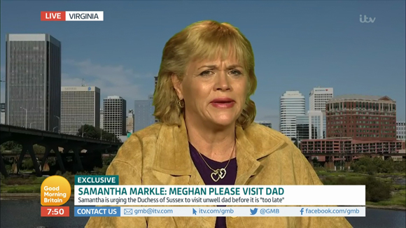 Samantha Markle on TV trash talking Meghan