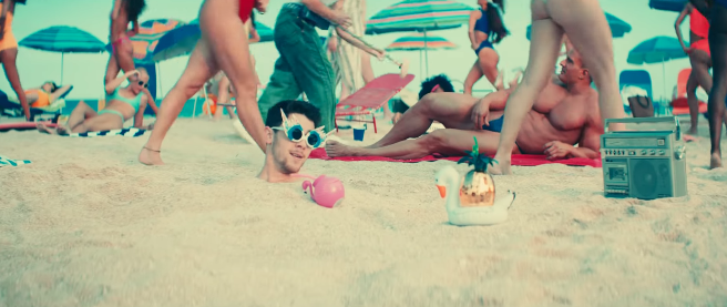 Nick Jonas Buried in sand cool music video