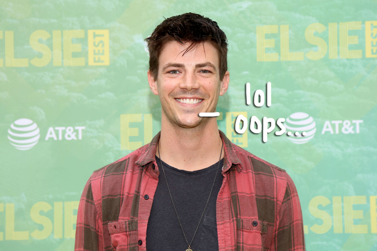 Grant Gustin sets off plane fire alarm after vaping in the bathroom.