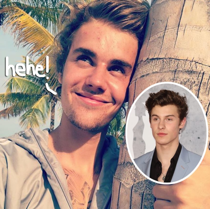 Justin Bieber Teases Shawn Mendes On Instagram For Prince Of Pop Title Perez Hilton