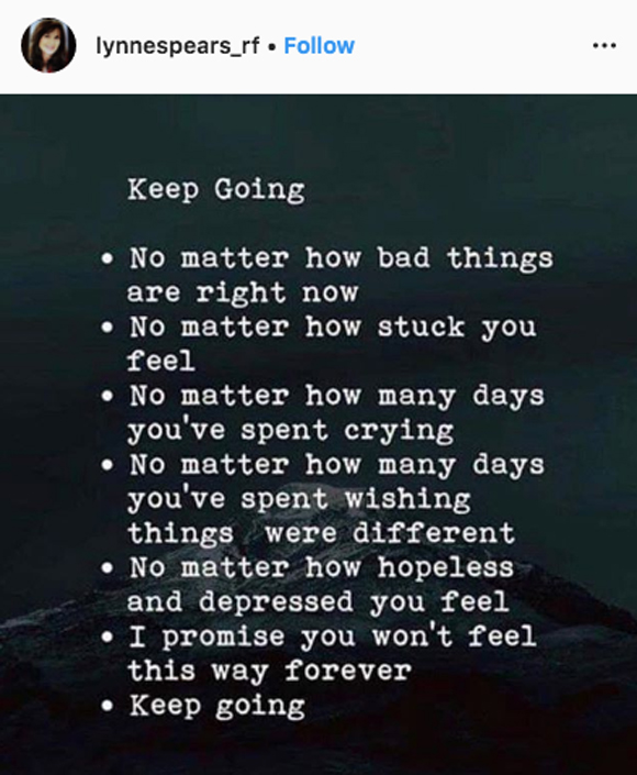 Lynne Spears shares message amid Britney's treatment