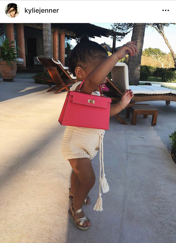 Kylie Jenner Shares Pic Of Stormi Webster Rocking A $12,000 Hermès Backpack!  - Perez Hilton