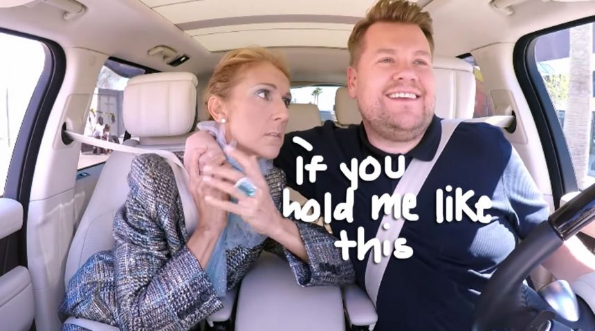 Céline Dion James Corden Recreate That Scene From Titanic