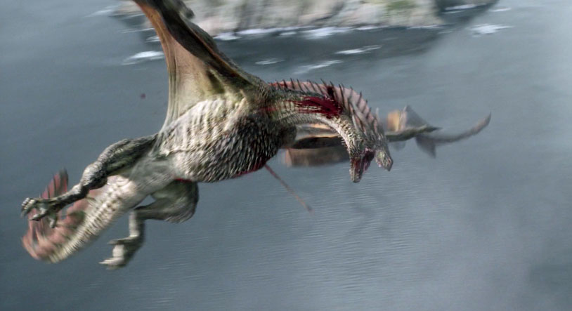 Euron kills Dany's dragon