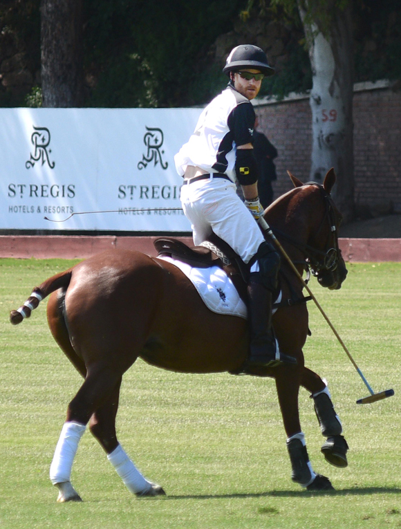 Prince Harry playing polo