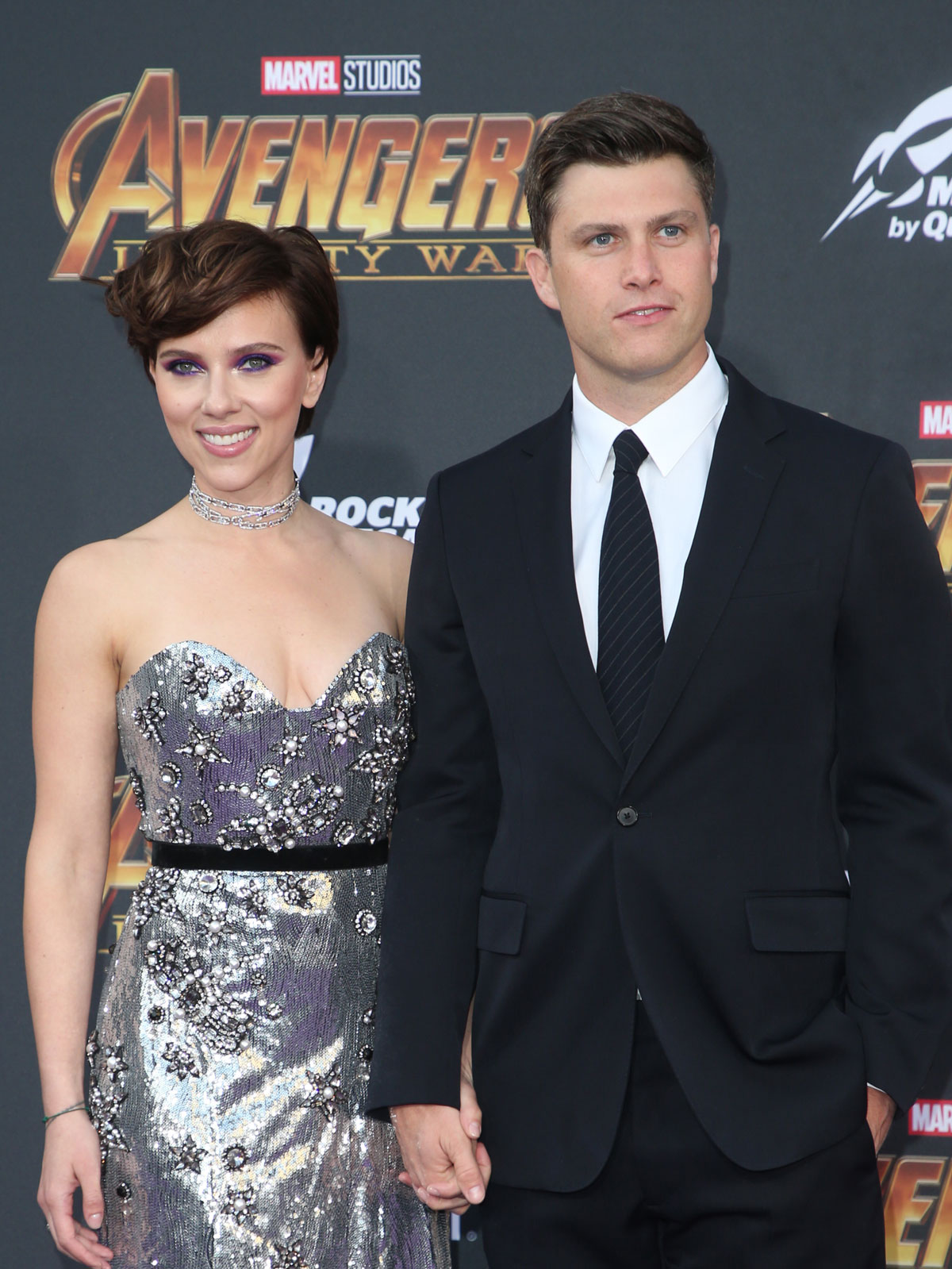 Scarlett Johansson, Colin Jost Enjoy Marvelous Red Carpet Date Night