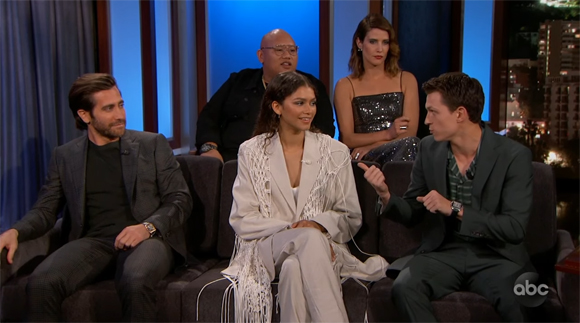 Zendaya promoting Spider-Man on JKL