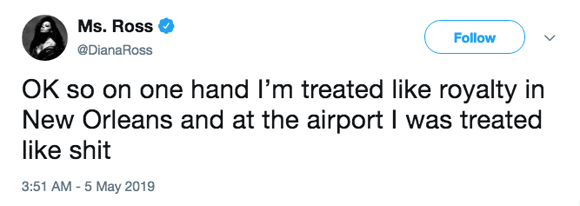 Diana Ross Slams New Orleans Tsa For 'Over The Top' Pat-Down: 'I Still ...