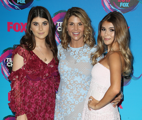 Lori Loughlin with her daughters