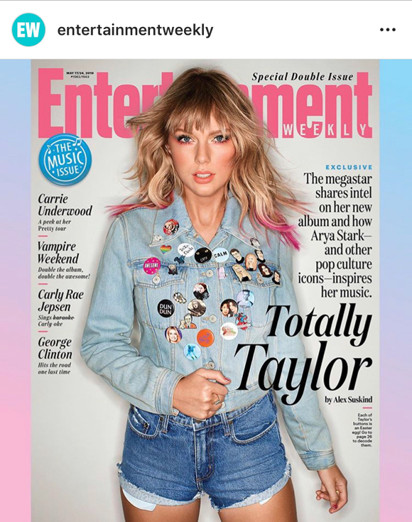 Taylor Swift covers EW.
