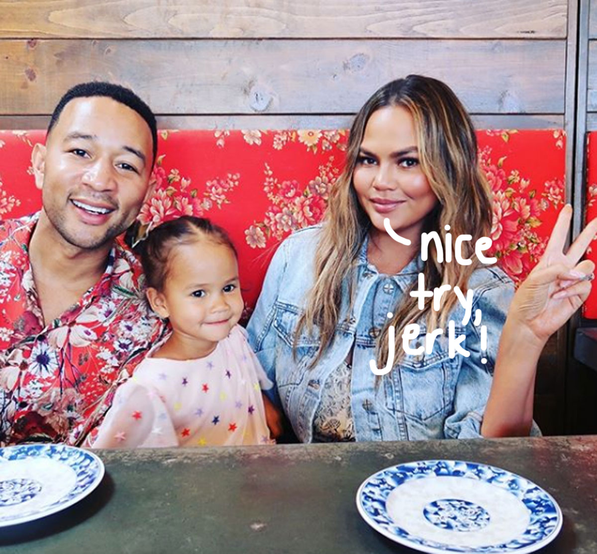 Chrissy Teigen claps back at troll commenting on her daughter's hair.
