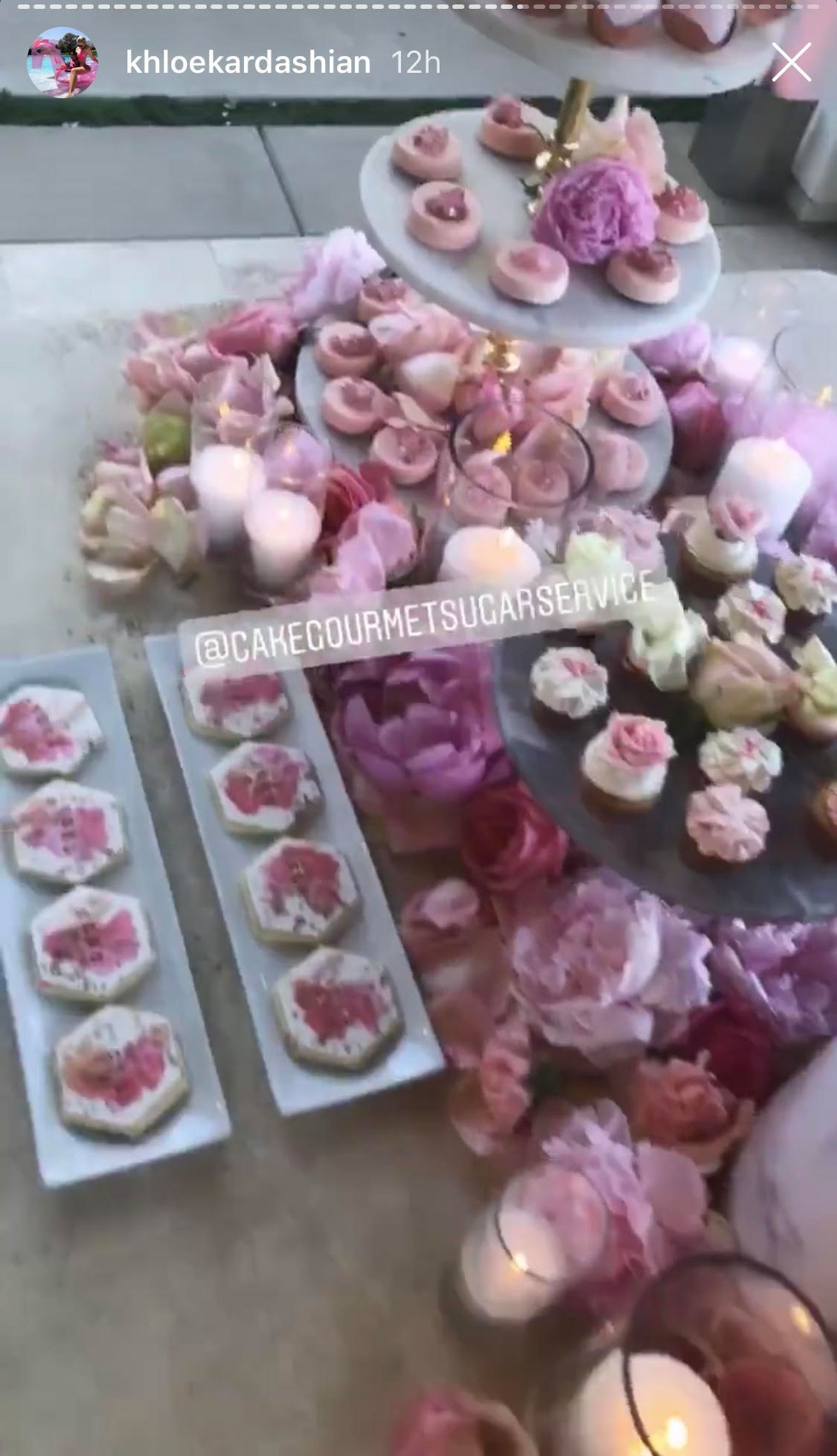 Sweet treats at Khloé Kardashian's birthday