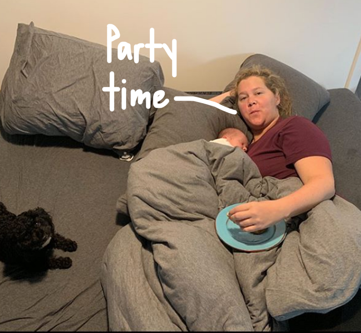 Amy Schumer Spends 38th Birthday Snuggling With Her Newborn Baby Gene
