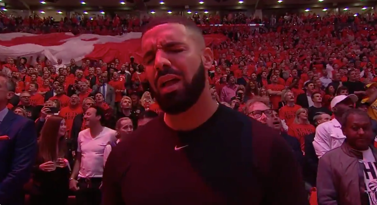 Drake Steals The Show At The NBA Finals, Belts Out 'O, Canada