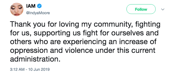 Indya Moore addresses Trump supporter fight