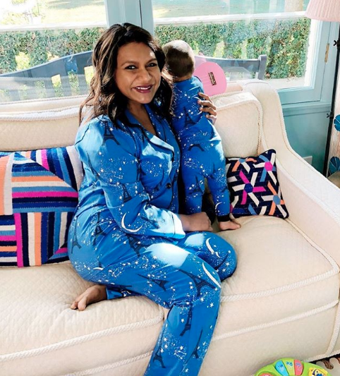 mindy kaling matching with her daughter
