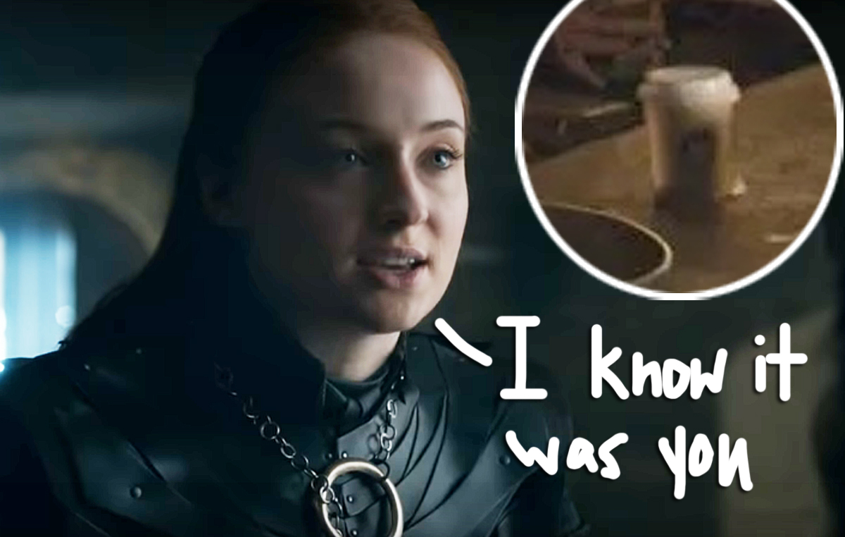 Sophie Turner blames Kit Harington for Game Of Thrones coffee cup