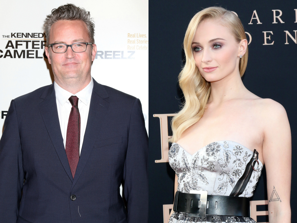 sophie turner shares matthew perry tweet story